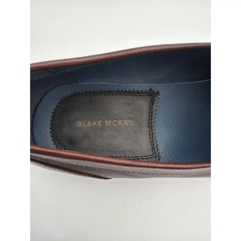 Blake McKay Davis Men’s Brown Leather Penny Loafers Size 10.5 NWOT